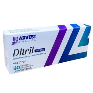 ARVEST SACUBITRILO-VALSARTAN 100MG X30 TABLETAS