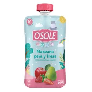 OSOLE COLADO MANZANA PERA Y FRESA SIN AZUCAR 100 GR