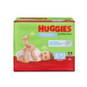 HUGGIES PAÑAL ACTIVE SEC P X 25