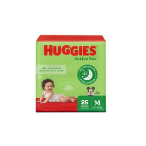 HUGGIES PAÑAL ACTIVE SEC T-M X25