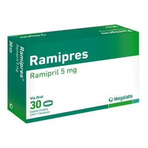 MEGALABS RAMIPRES  5 MG X 30 COMPRIMIDOS