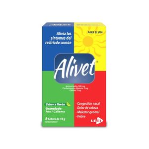 ALIVET 10 MG X6 SOBRES GRANULADO LIMON