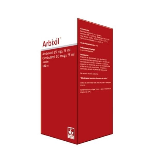 ARBIXIL 15 MG 10 MCG 5 ML X120 ML JARABE